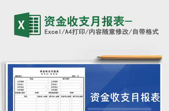 2025年资金收支月报表-