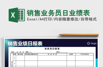 2025年销售业务员日业绩表