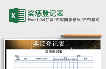 2025年奖惩登记表