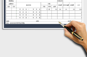 2025年员工费用报销单