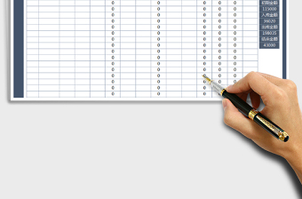 2025年进销存出入库明细表（全自动）