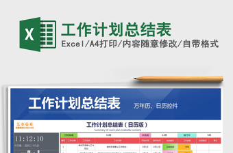 2025年工作计划总结表