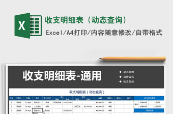 2025年收支明细表（动态查询）