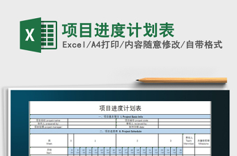 2025年项目进度计划表