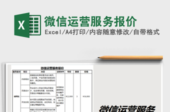 2025年微信运营服务报价