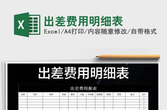 2025年出差费用明细表