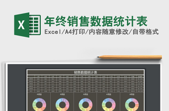 2025年年终销售数据统计表