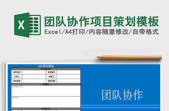 2025年团队协作项目策划模板