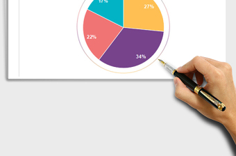2025年时尚配色光环饼图表 占比分析