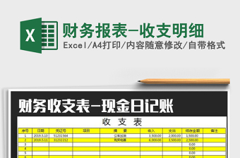 2025年财务报表-收支明细