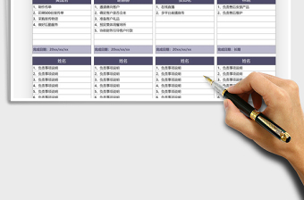 2025年员工负责事项安排表