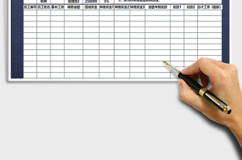 2025年业绩提成-工资核算表