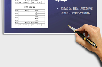 2025年项目服务申请详单