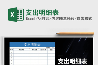 2025年支出明细表