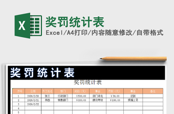 2025年奖罚统计表