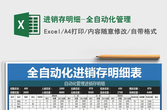 2025年进销存明细-全自动化管理