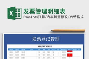 2025年发票管理明细表