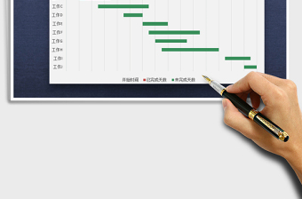 2025年工作进度甘特图（动态控件）