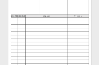 2025年房地产客户档案表