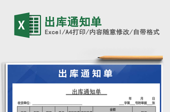 2025年出库通知单免费下载