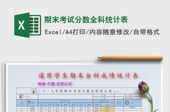 2025年期末考试分数全科统计表