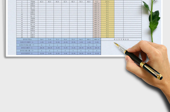 2025年期末考试分数全科统计表