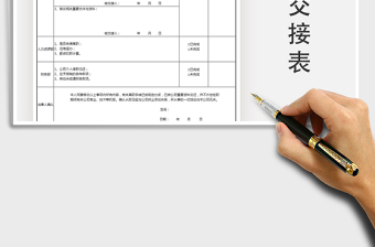 2025年离职交接表