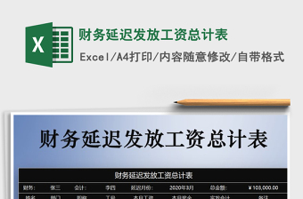 2025年财务延迟发放工资总计表