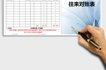 2025年往来对账表