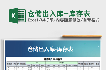 2025年仓储出入库-库存表