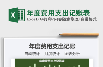 2025年年度费用支出记账表