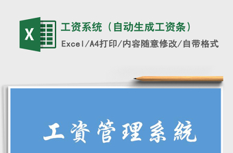 2025年工资系统（自动生成工资条）