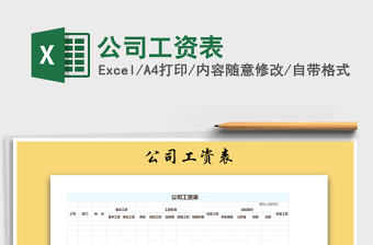 2025年公司工资表