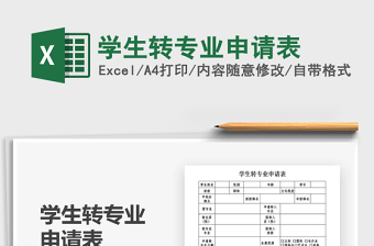 2025年学生转专业申请表