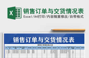 2025年销售订单与交货情况表