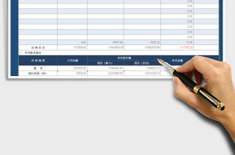 2025年会计收支报表