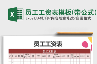 2025年员工工资表模板(带公式)免费下载