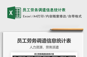 2025年员工劳务调遣信息统计表