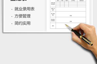 2025年员工就业录用登记表