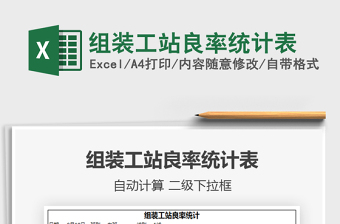 2025年组装工站良率统计表