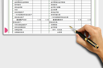 2025年资产负债表