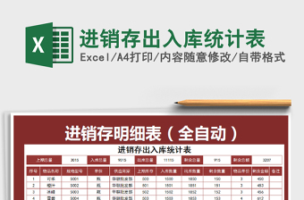 2025年进销存出入库统计表免费下载