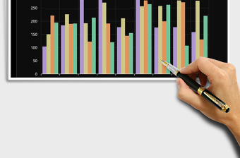 2025年柱形图简洁模板