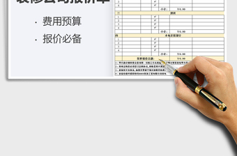 2025年装修公司报价单
