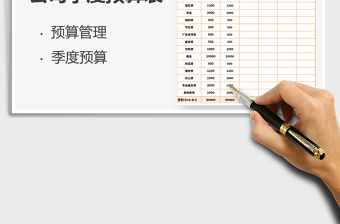 2025年公司财务季度预算表