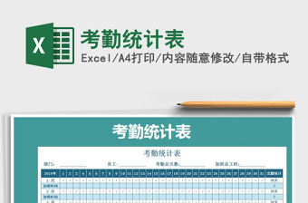 2025年考勤统计表