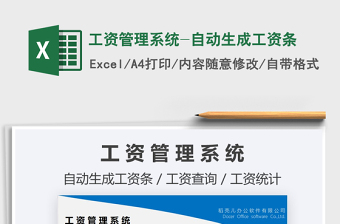 2025年工资管理系统-自动生成工资条