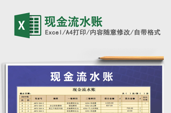 2025年现金流水账