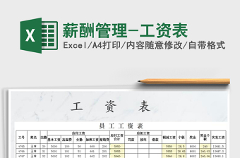 2025年薪酬管理-工资表