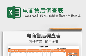 2025年电商售后调查表